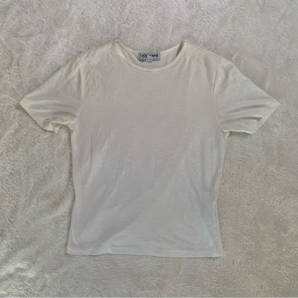 White KASPER & COMPANY Short sleeved TOP